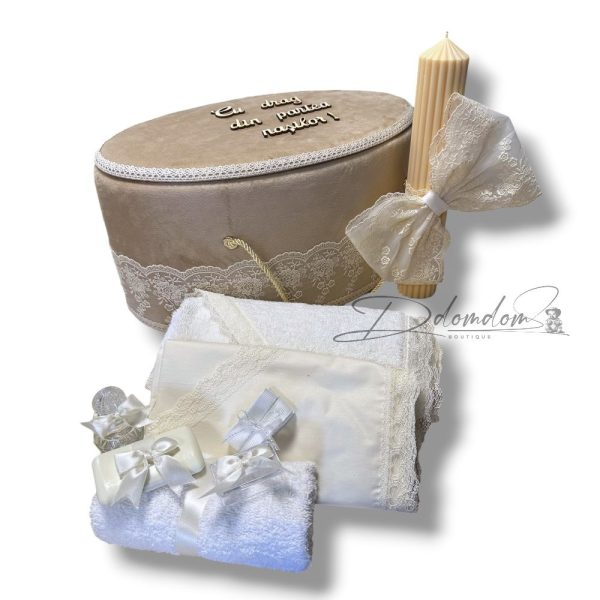 Pachet| Trusou Buretat Bej | Lumânare Canelată