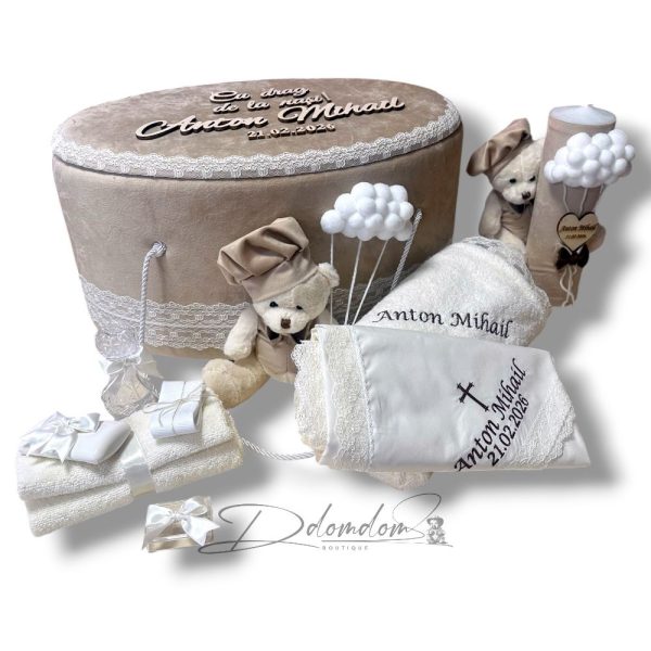 Pachet| Trusou Buretat Bej | Lumânare Clasică