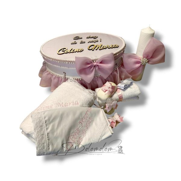Pachet| Trusou Clasic Ivoire Cu Fundă| Lumanare Fagure
