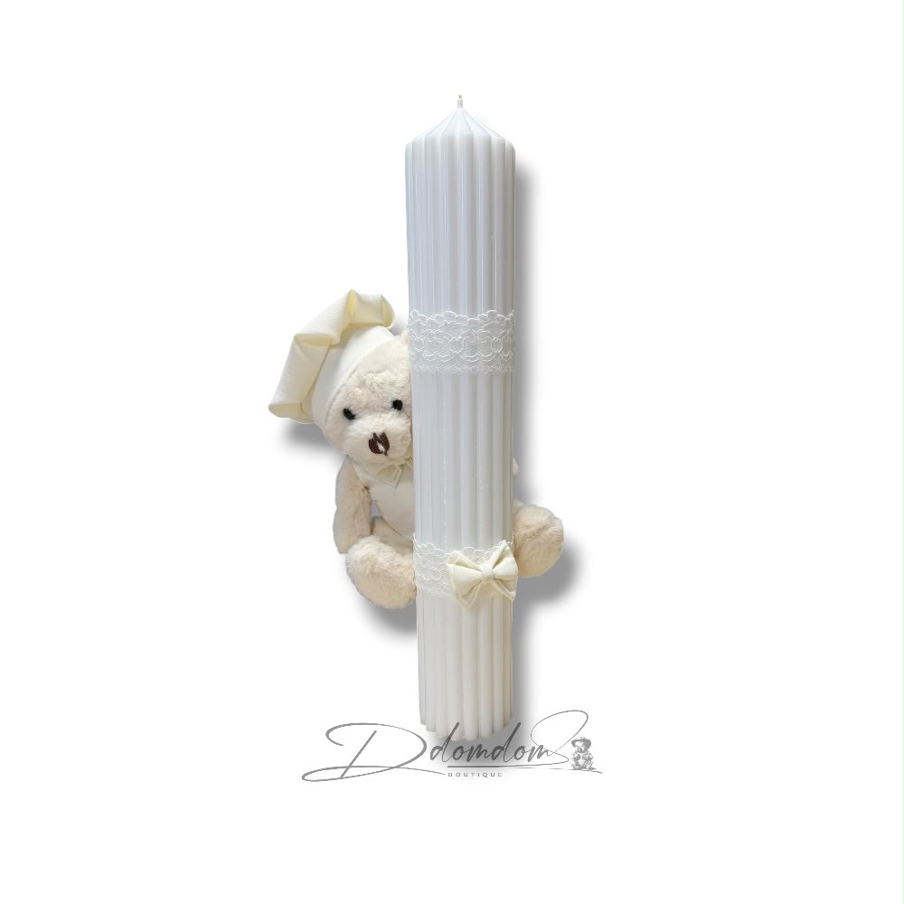 Trusou Clasic Ivoire | Lumânare Canelată - imagine 3